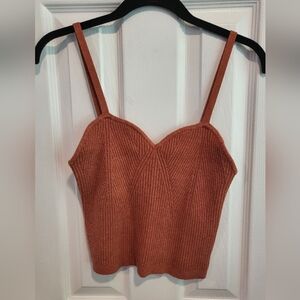 Wild Fable Terracotta Ribbed Camisole